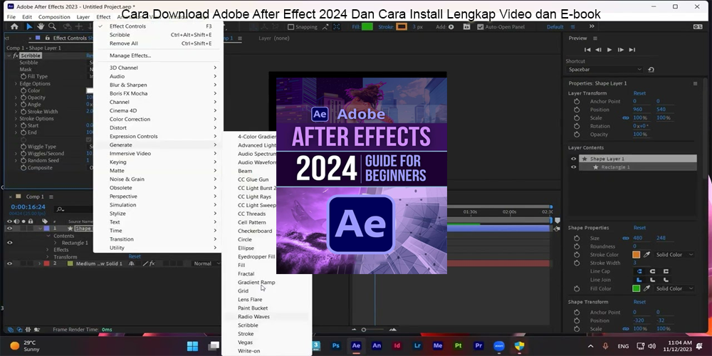 adobe after efect 2024