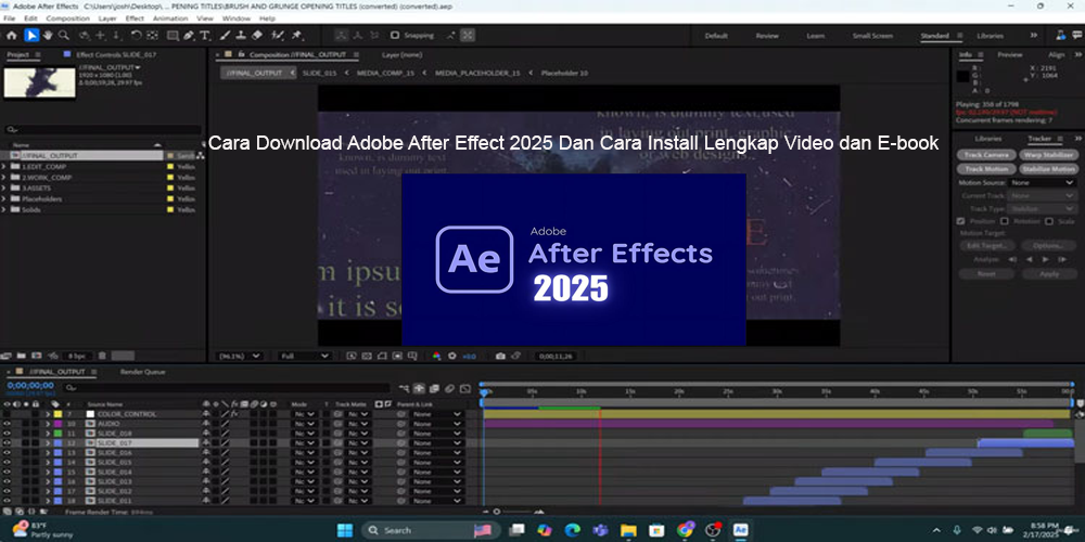 adobe after efect 2025
